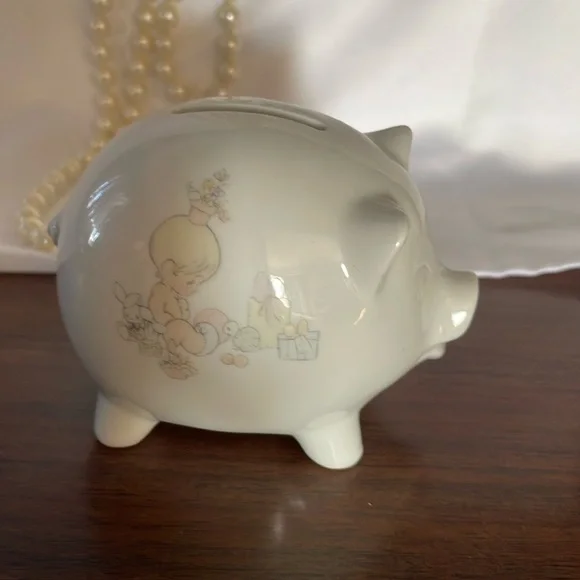 Precious Moments Vintage 1985 Ceramic Piggy Bank🐷 - Picture 2 of 7
